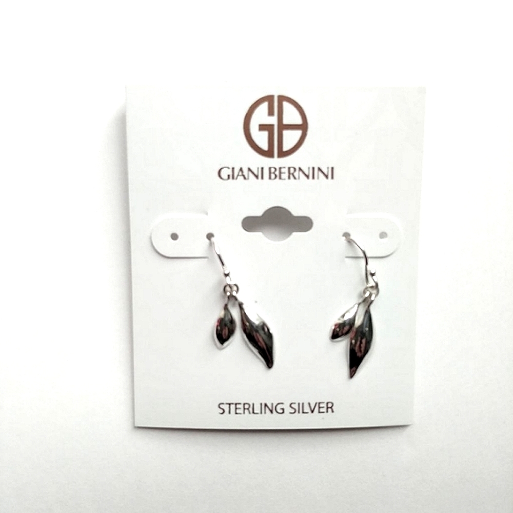 Giani Bernini Sterling Silver Leaf Drop Earrings